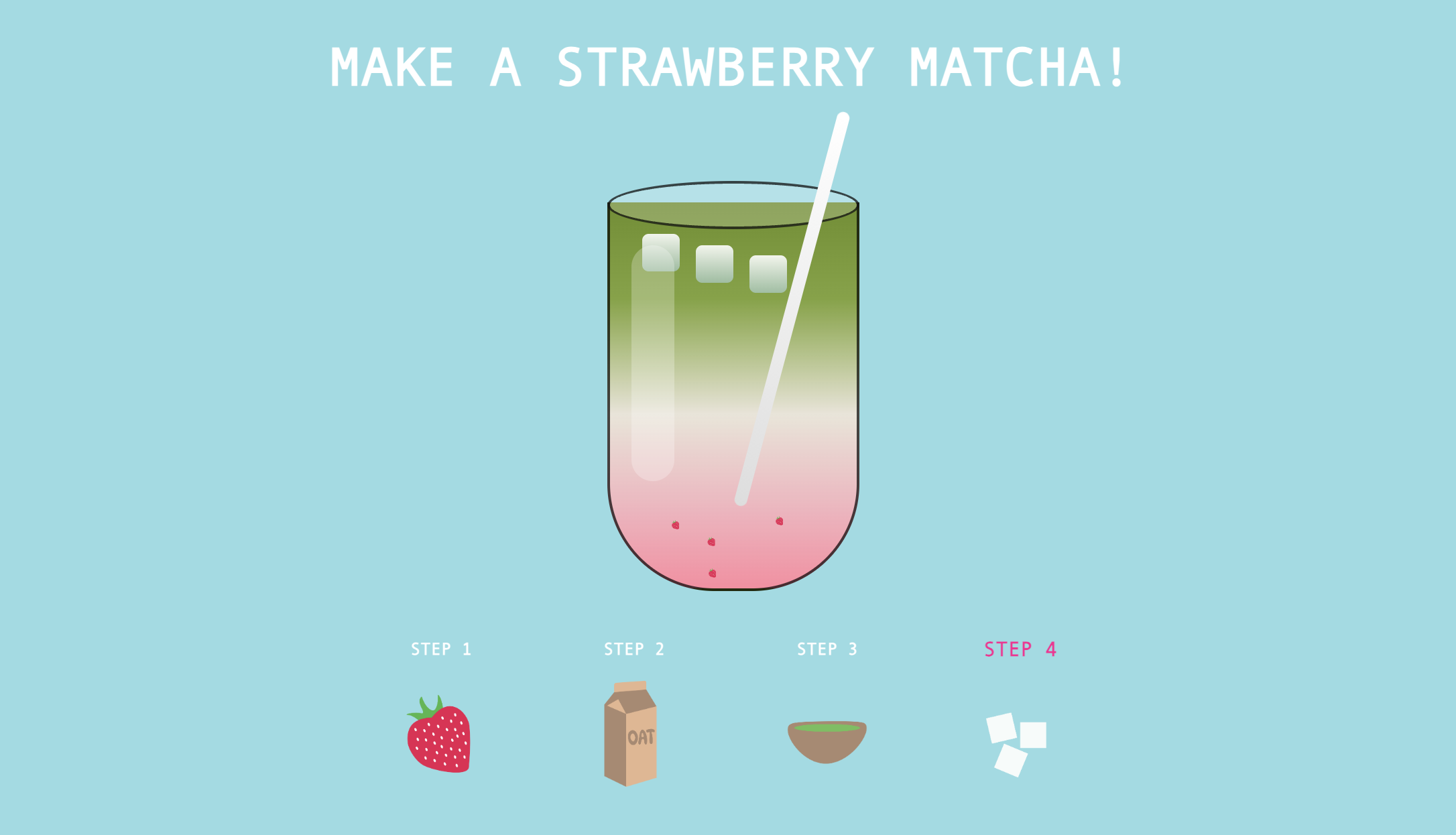 Strawberry matcha